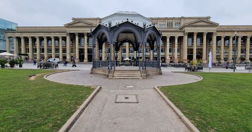 Low angle view of historical building