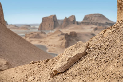 Rock formations in desert