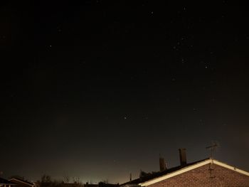 Low angle view of house against sky