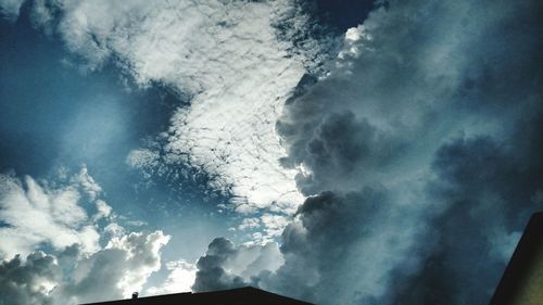 Low angle view of clouds in sky