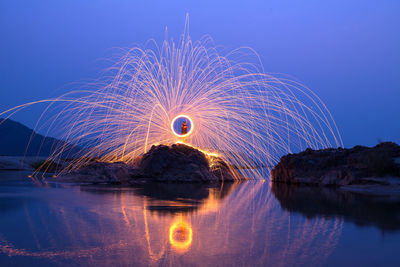 View of sea against sky during sunset