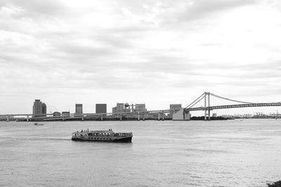 River against cloudy sky