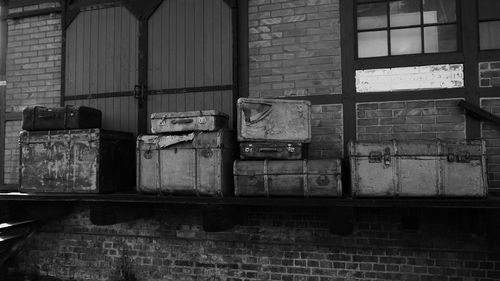 Stack of old abandoned building