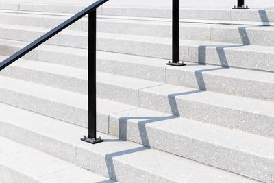 Abstract view of staircase with shadows