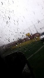 Water drops on glass window