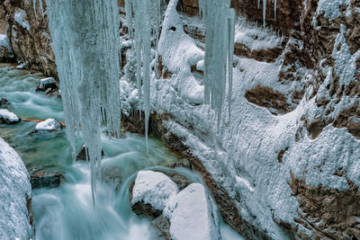 The partnach gorge in bavaria near garmisch-partenkirchen, germany.