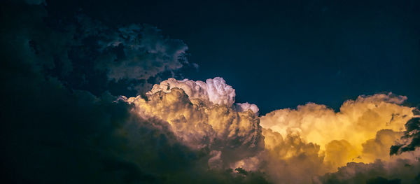 Low angle view of clouds in sky