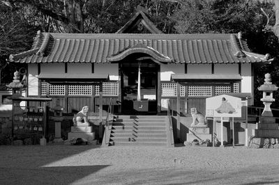 Facade  of shrine architecture place of worship