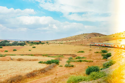 Scenic view of landscape against sky