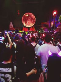 Group of people at concert