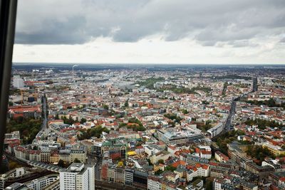 Panoramic view over city of berlin