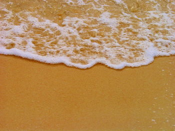 Close-up of sand on beach