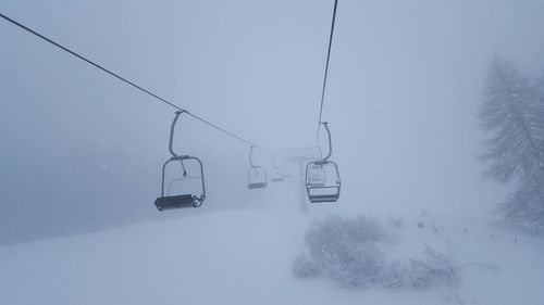 Scenic view of snow covered landscape