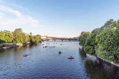 Scenic view of river against sky