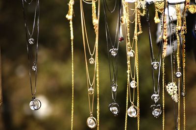 Close-up of decoration hanging