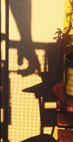 View of illuminated restaurant