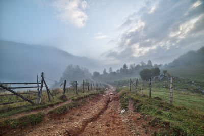Scenic view of landscape against sky