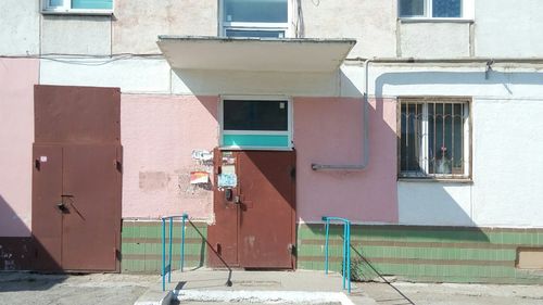 Exterior of residential building