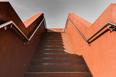 Low angle view of stairs pointed to heaven. toren van tielt 