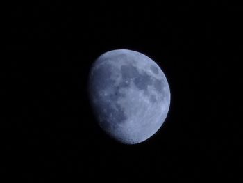 Low angle view of moon in sky