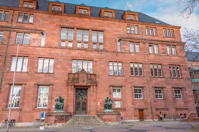 Low angle view of building against sky