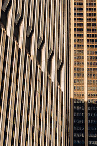 Low angle view of modern building in city