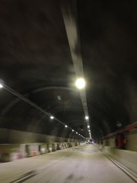 Illuminated tunnel