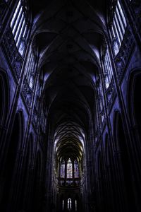 Low angle view of ceiling of building