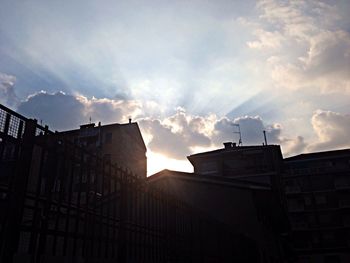 Low angle view of building against sky
