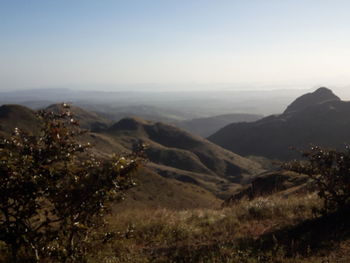 High angle view of landscape against sky