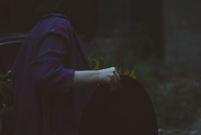 Close-up of woman hand