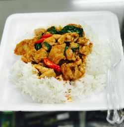 Close-up of food in plate