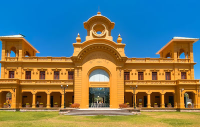 Low angle view of historical building