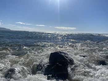 Scenic view of sea against sky