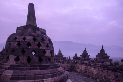 Stupas of a temple building