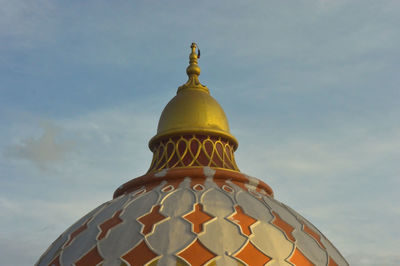 Low angle view of traditional building against sky