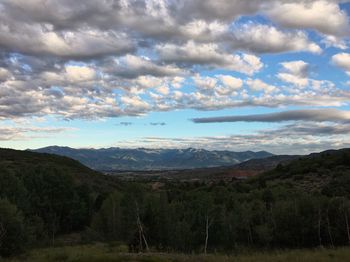Scenic view of landscape against sky