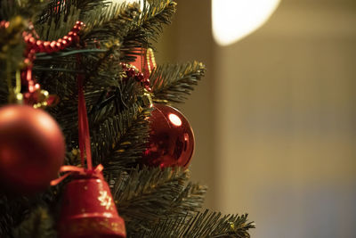 Close-up of christmas decorations