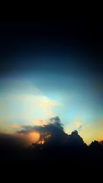 Scenic view of sky at sunset