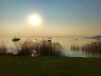 Scenic view of sea against sky