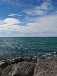 Scenic view of sea against sky