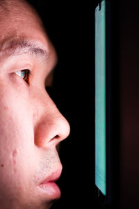 Close-up portrait of a man