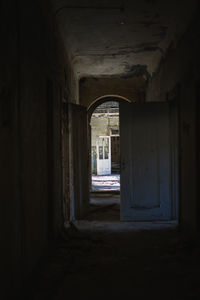 Interior of abandoned building