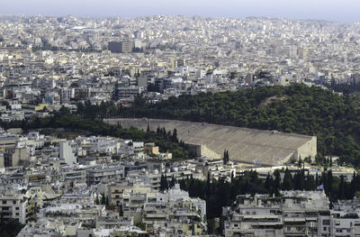 High angle view of cityscape