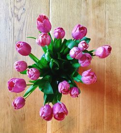 Close-up of flowers on table