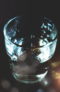 Close-up of water in glass