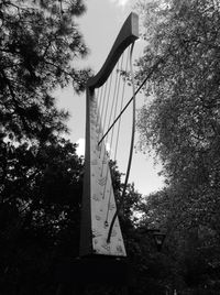 Low angle view of bridge against sky