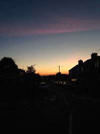 Road at sunset