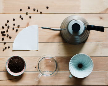 Directly above shot of coffee cup