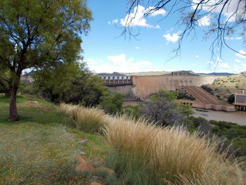 Built structure on landscape